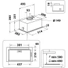 Whirlpool WCTH 63F LEB X Iebūvējams Nerūsējošais tērauds 600 m³/h