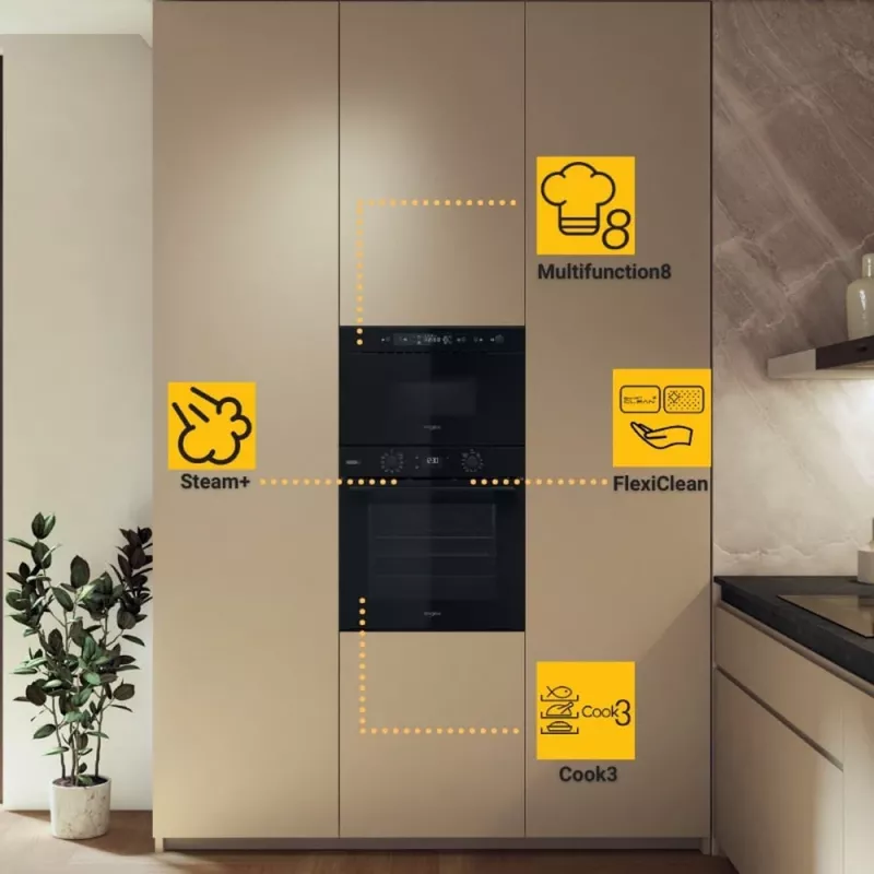 Whirlpool OMSK58RU1SB 71 L melns