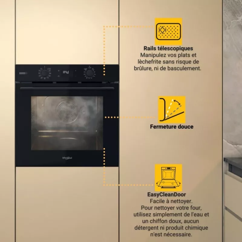 Whirlpool OMSK58RU1SB 71 L melns