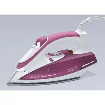 Ariete 6215 Steam Iron 2200W - nerūsējošā tērauda plāksne - 280 ml tvertne - rozā