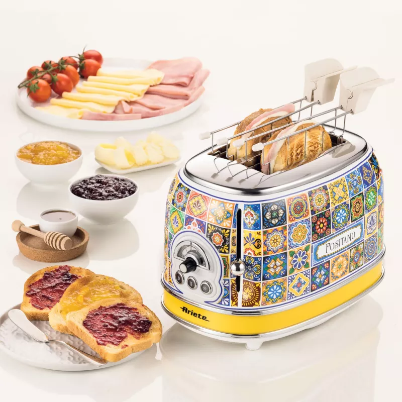 Ariete 0155/0P 6 2 šķēles 810 W zila, dzeltena