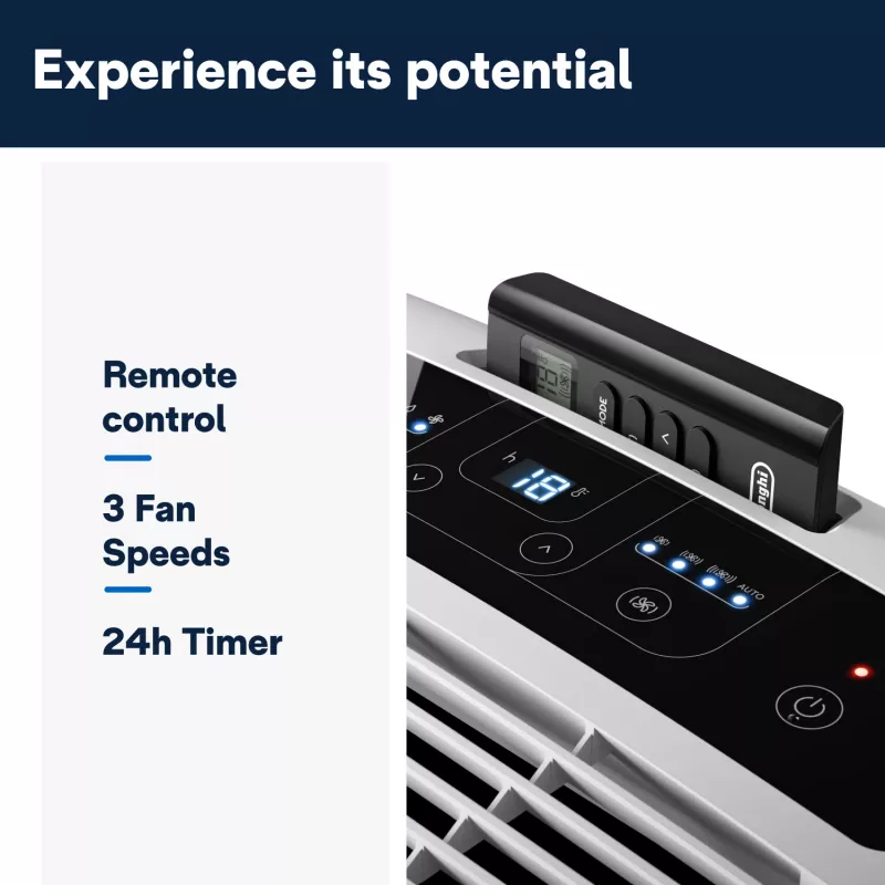 De’Longhi PAC EM82 pārnēsājamais gaisa kondicionieris 63 dB 1000 W Balts