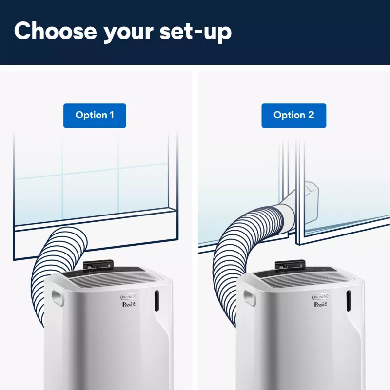 De’Longhi PAC EM82 pārnēsājamais gaisa kondicionieris 63 dB 1000 W Balts