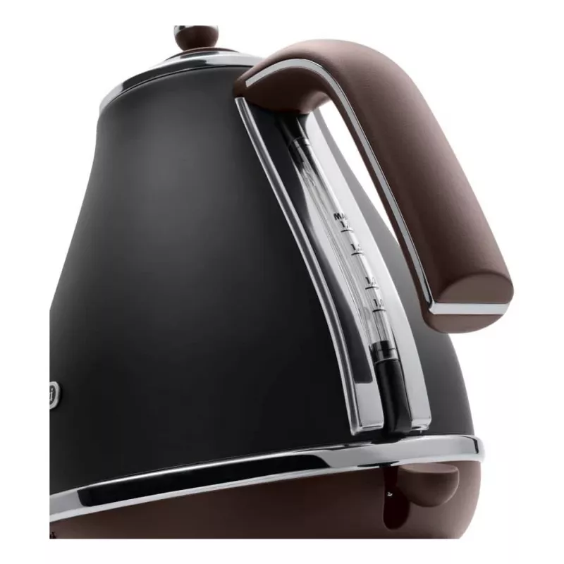 De’Longhi KBOV 2001.BK elektriskā tējkanna 1,7 L 2000 W melna, brūna