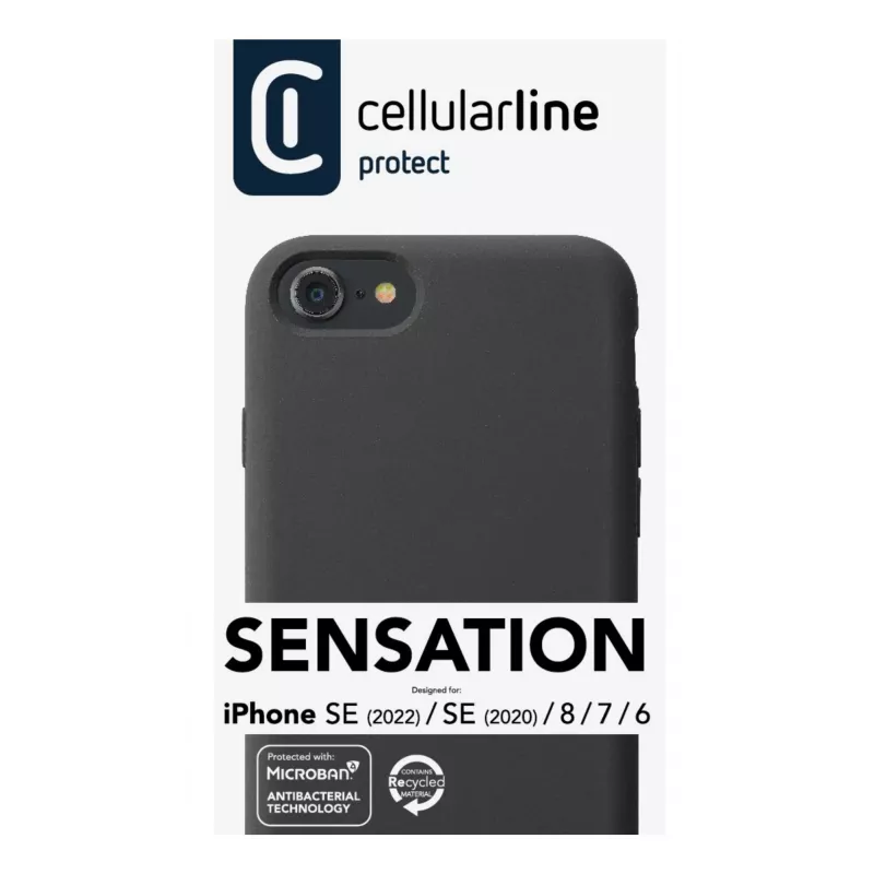 Cellularline Sensation - iPhone SE (2022)/SE (2020)/8/7/6 mīkstpieskāriena silikona maciņš
