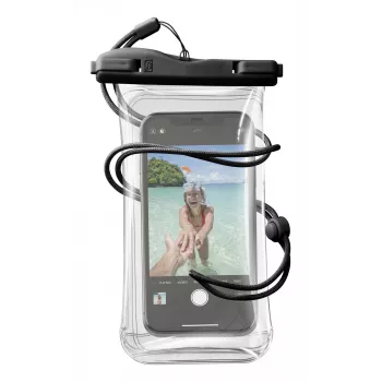 Cellularline Voyager - Universal Waterproof smartphone case, somiņas tipa maciņš, Universāls, Universāls, 80 x 165 mm, Melns