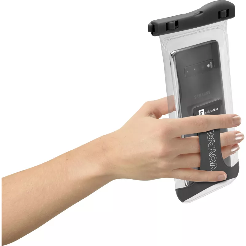 Cellularline Voyager - Universal Waterproof smartphone case, somiņas tipa maciņš, Universāls, Universāls, 80 x 165 mm, Melns