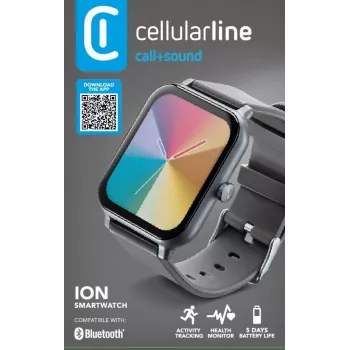 Cellularline ION Bluetooth® viedpulkstenis ar lietotni, LED, 91 g