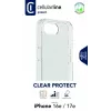 Cellularline Clear Protect - iPhone 16e/17e Cietais vāciņš ar gumijas malām