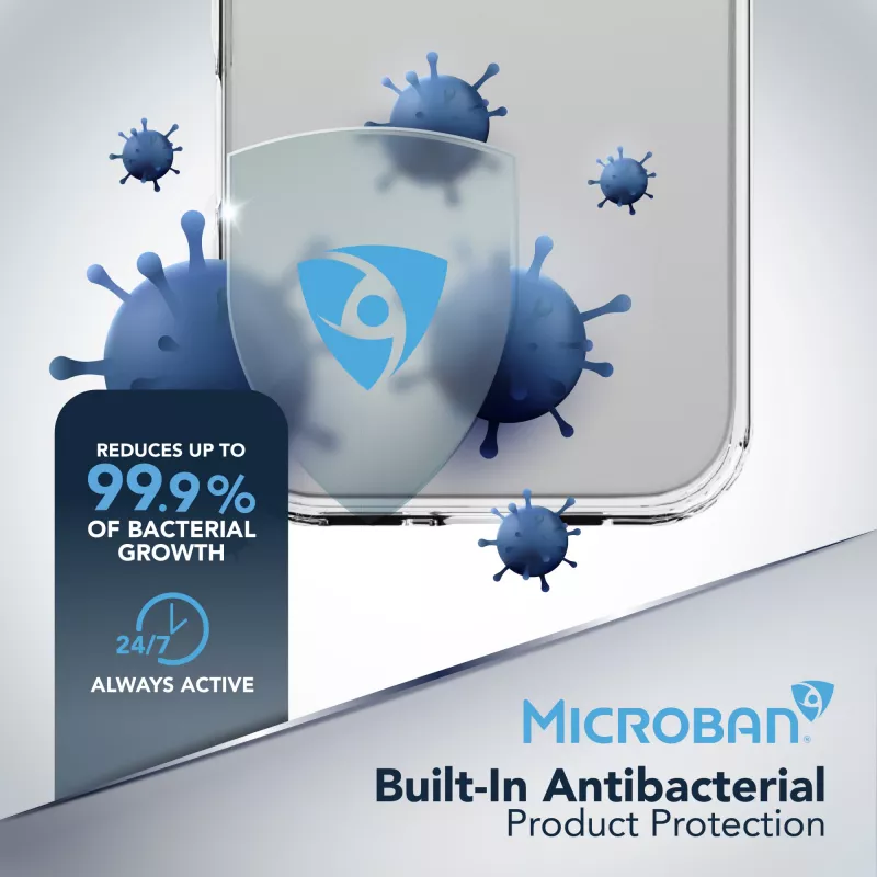 Cellularline Clear Protect - iPhone 16e/17e Cietais vāciņš ar gumijas malām