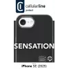 Cellularline Sensation - iPhone 16e/17e mīksta pieskāriena silikona futrālis ar iebūvētu Microban® antibakteriālo tehnoloģiju