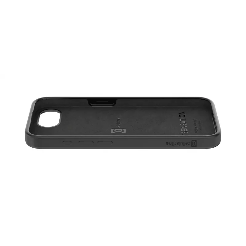 Cellularline Sensation - iPhone 16e/17e mīksta pieskāriena silikona futrālis ar iebūvētu Microban® antibakteriālo tehnoloģiju