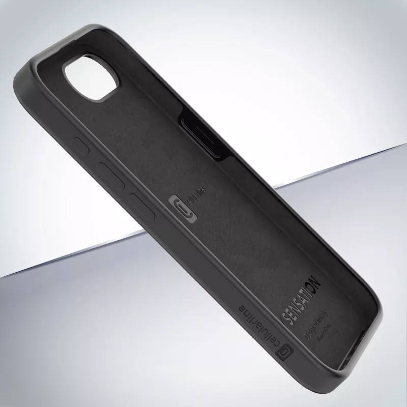 Cellularline Sensation - iPhone 16e/17e mīksta pieskāriena silikona futrālis ar iebūvētu Microban® antibakteriālo tehnoloģiju