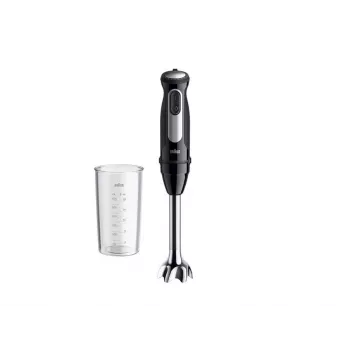 Braun MultiQuick 5 Pro 0,6 L iegremdējamais blenderis 1000 W Melns, Sudraba