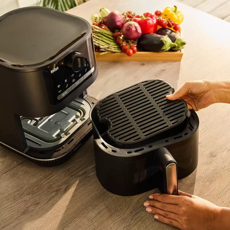 Braun HF 5075 Single Stand-alone 2000 W Hot air fryer Melns, pelēka