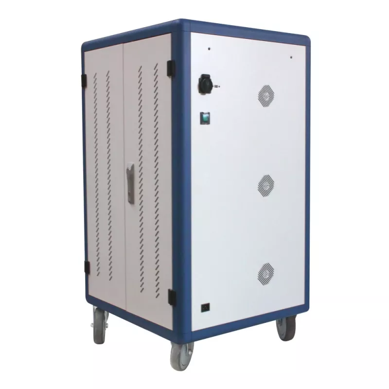 Techly I-CABINET-30DUTY pārnēsājams ierīču pārvaldības skapis / ratiņi Balta, Zila