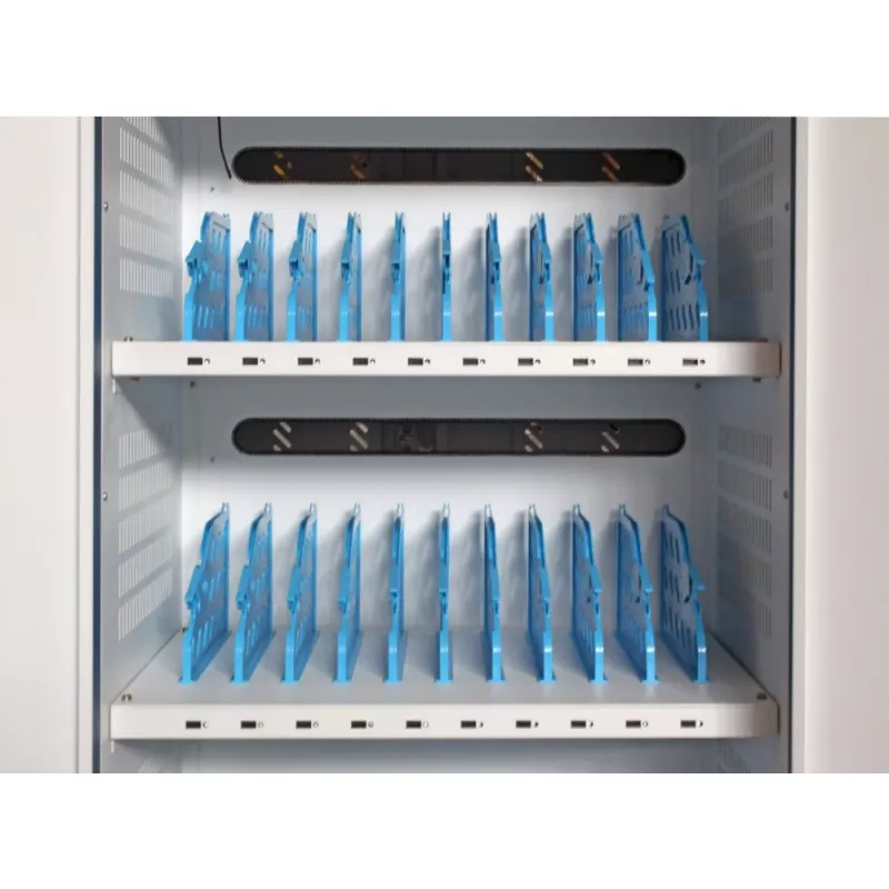 Techly I-CABINET-30DUTY pārnēsājams ierīču pārvaldības skapis / ratiņi Balta, Zila