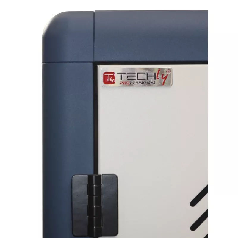 Techly I-CABINET-30DUTY pārnēsājams ierīču pārvaldības skapis / ratiņi Balta, Zila