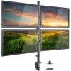 Techly ICA-LCD 382-Q monitora stiprinājums / statīvs 68,6 cm (27 collas) Galdam Melns