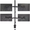 Techly ICA-LCD 382-Q monitora stiprinājums / statīvs 68,6 cm (27 collas) Galdam Melns