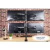 Techly ICA-LCD 382-Q monitora stiprinājums / statīvs 68,6 cm (27 collas) Galdam Melns