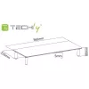 Techly Universāls galda monitora paaugstinājums, brīvstāvošs, 20 kg, 33 cm (13 collas), 81,3 cm (32 collas), caurspīdīgs