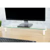 Techly Universāls galda monitora paaugstinājums, brīvstāvošs, 20 kg, 33 cm (13 collas), 81,3 cm (32 collas), caurspīdīgs