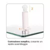Techly Universāls galda monitora paaugstinājums, brīvstāvošs, 20 kg, 33 cm (13 collas), 81,3 cm (32 collas), caurspīdīgs