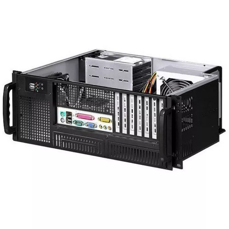 Techly Chassis Industrial Rack 19/Desktop 4U Ultra Compact Melns” I-CASE MP-P4HX-BLK6