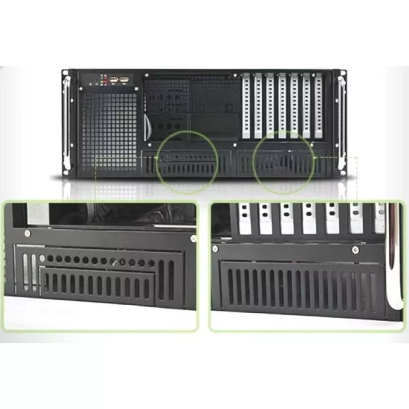 Techly Chassis Industrial Rack 19/Desktop 4U Ultra Compact Melns” I-CASE MP-P4HX-BLK6