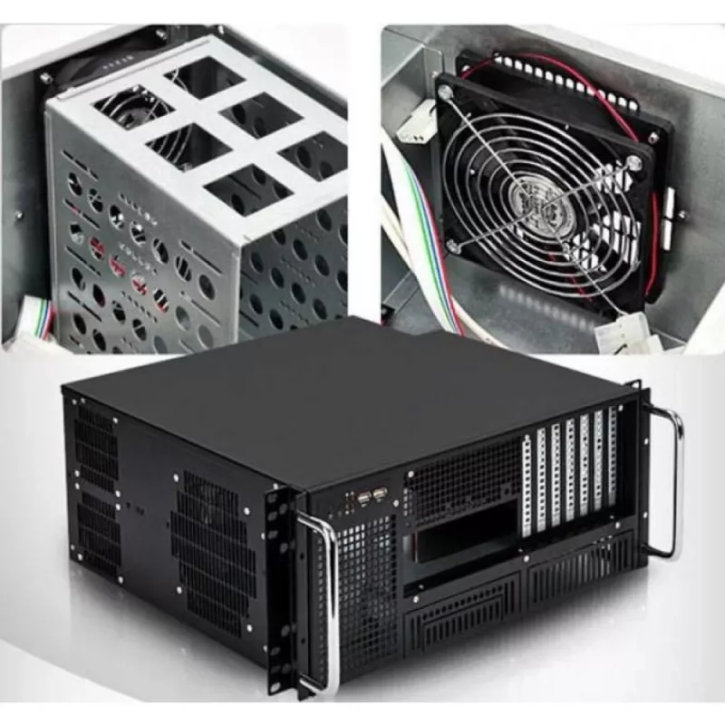 Techly Chassis Industrial Rack 19/Desktop 4U Ultra Compact Melns” I-CASE MP-P4HX-BLK6