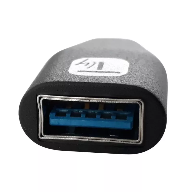 Techly USB-C vīrieša uz USB-A sieviešu adapteris, melns, USB A, USB C, melns