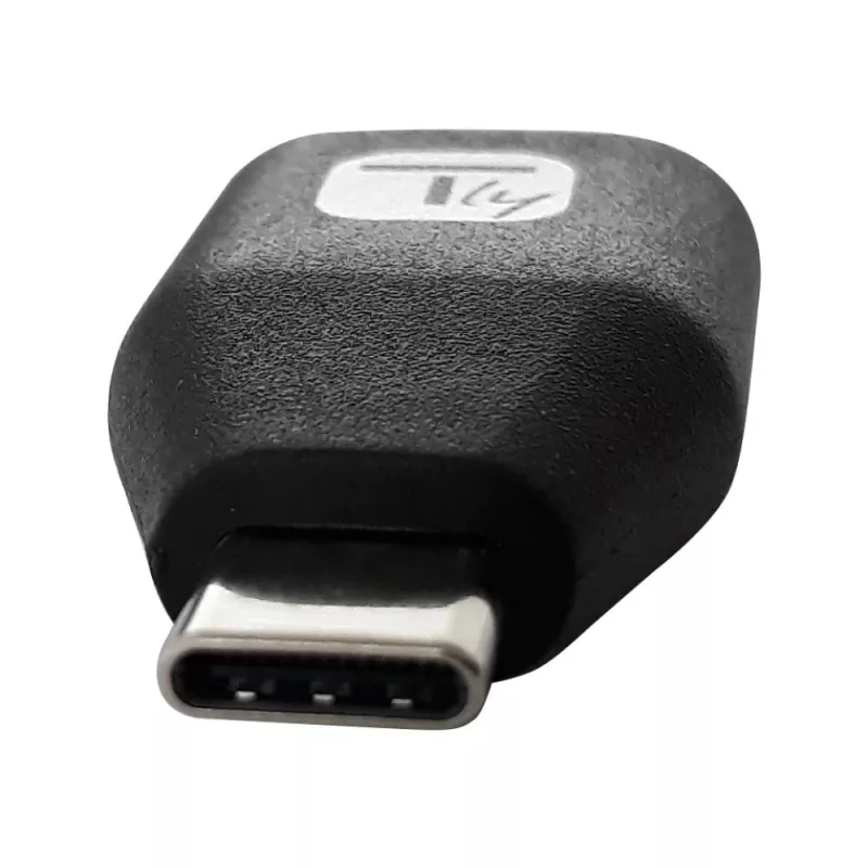 Techly USB-C vīrieša uz USB-A sieviešu adapteris, melns, USB A, USB C, melns