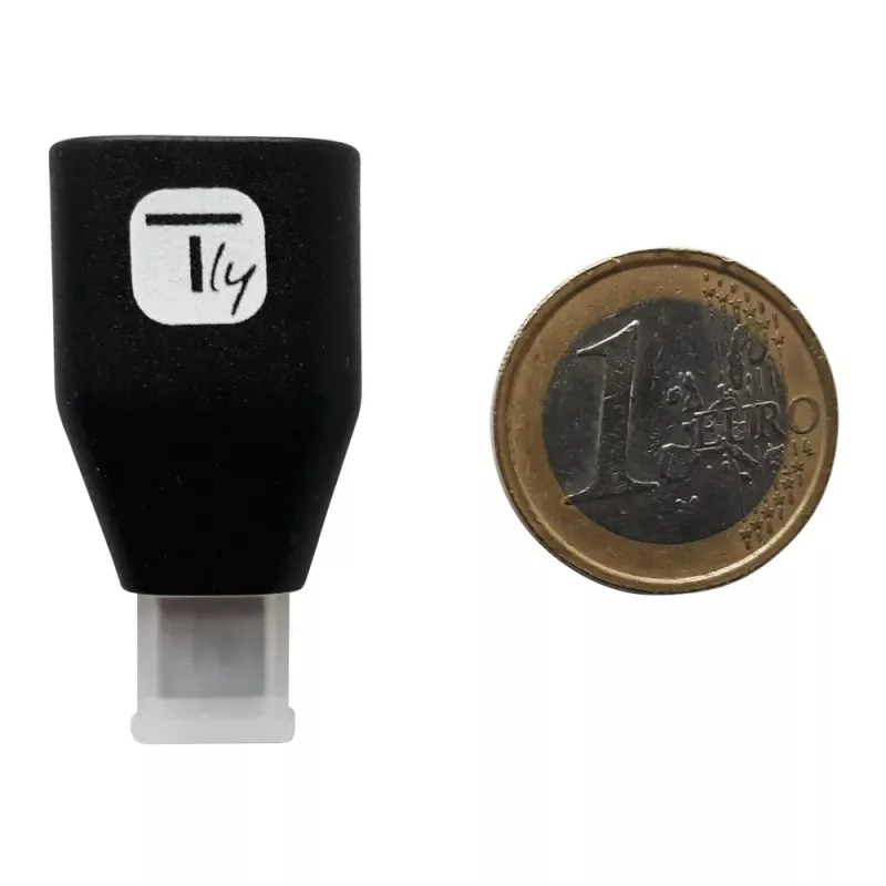 Techly USB-C vīrieša uz USB-A sieviešu adapteris, melns, USB A, USB C, melns