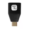 Techly USB-C vīrieša uz USB-A sieviešu adapteris, melns, USB A, USB C, melns