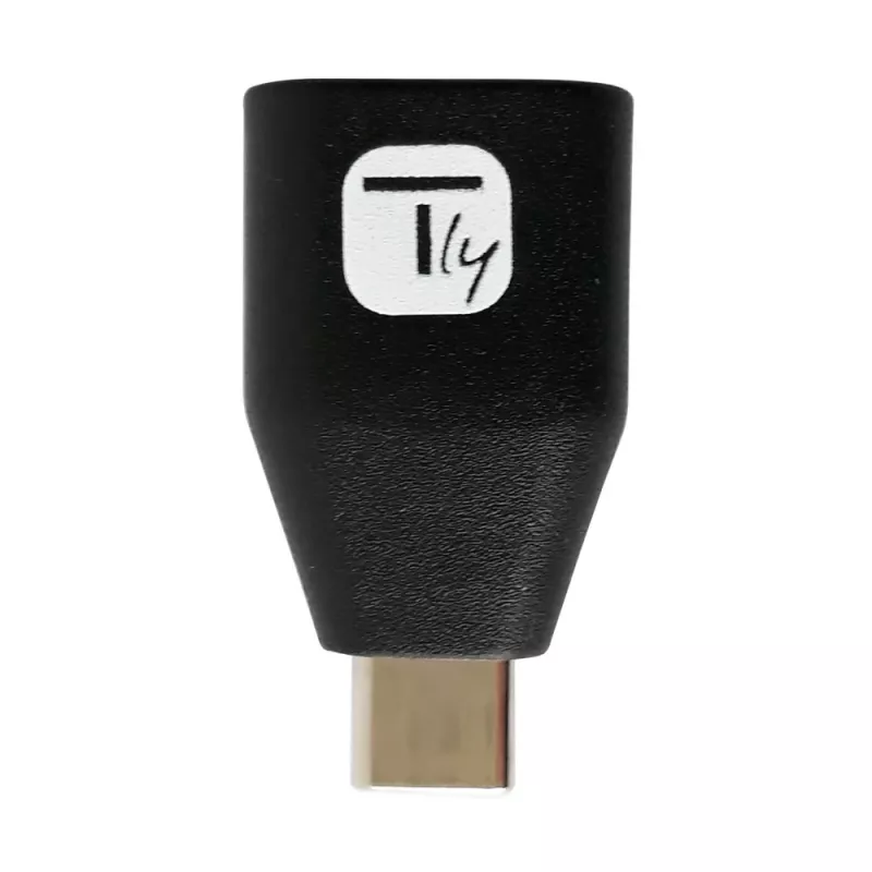 Techly USB-C vīrieša uz USB-A sieviešu adapteris, melns, USB A, USB C, melns