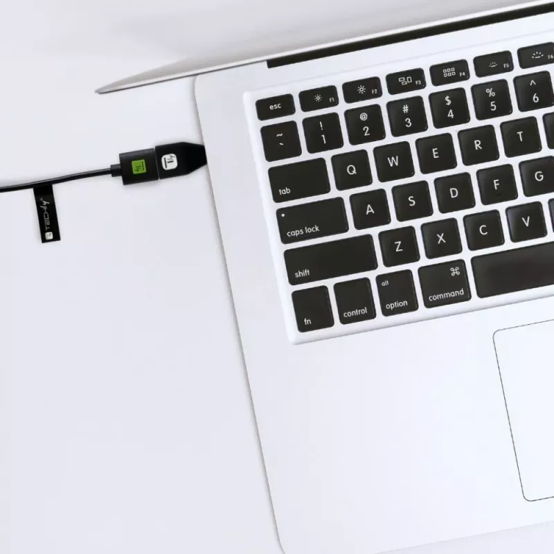 Techly USB-C vīrieša uz USB-A sieviešu adapteris, melns, USB A, USB C, melns