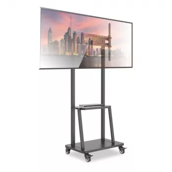 Techly grīdas statīvs ar plauktu 32-70 collu LCD/LED/plazmas televizoram