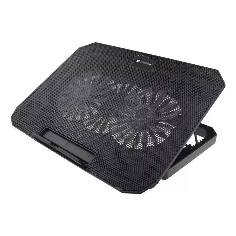 Techly ICOOL-CP11TY klēpjdatora statīvs melns 43,2 cm (17 collas)