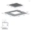 Candy CDTP644SC/E1 Melna Iebūvējama 59 cm Zonas indukcijas plīts virsma 4 zonu(s)