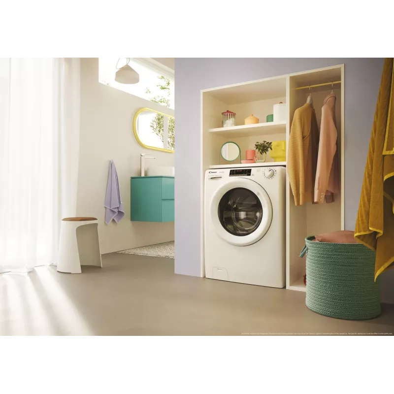Candy Smart Pro Inverter CO 474TWM6/1-S veļas mazgājamā mašīna ar priekšējo ielādi 7 kg 1400 apgr./min Balta