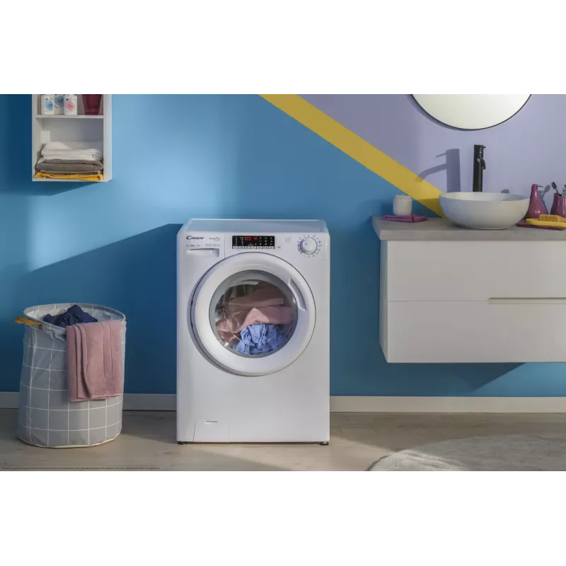 Candy Smart Pro Inverter CO 474TWM6/1-S veļas mazgājamā mašīna ar priekšējo ielādi 7 kg 1400 apgr./min Balta