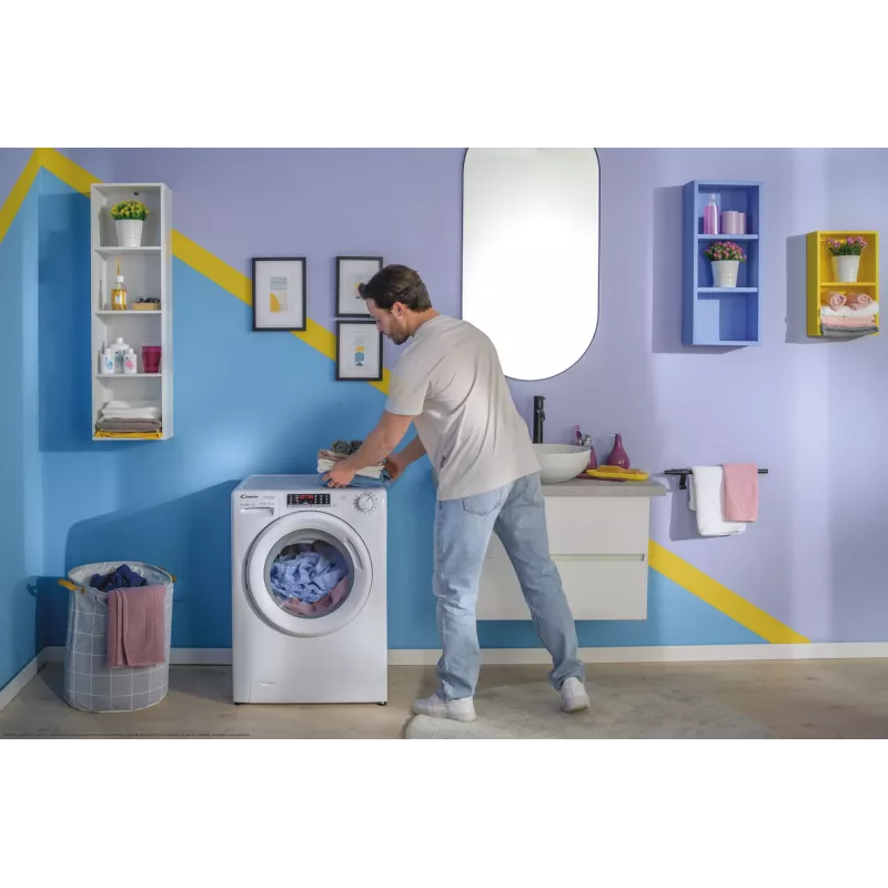 Candy Smart Pro Inverter CO 474TWM6/1-S veļas mazgājamā mašīna ar priekšējo ielādi 7 kg 1400 apgr./min Balta