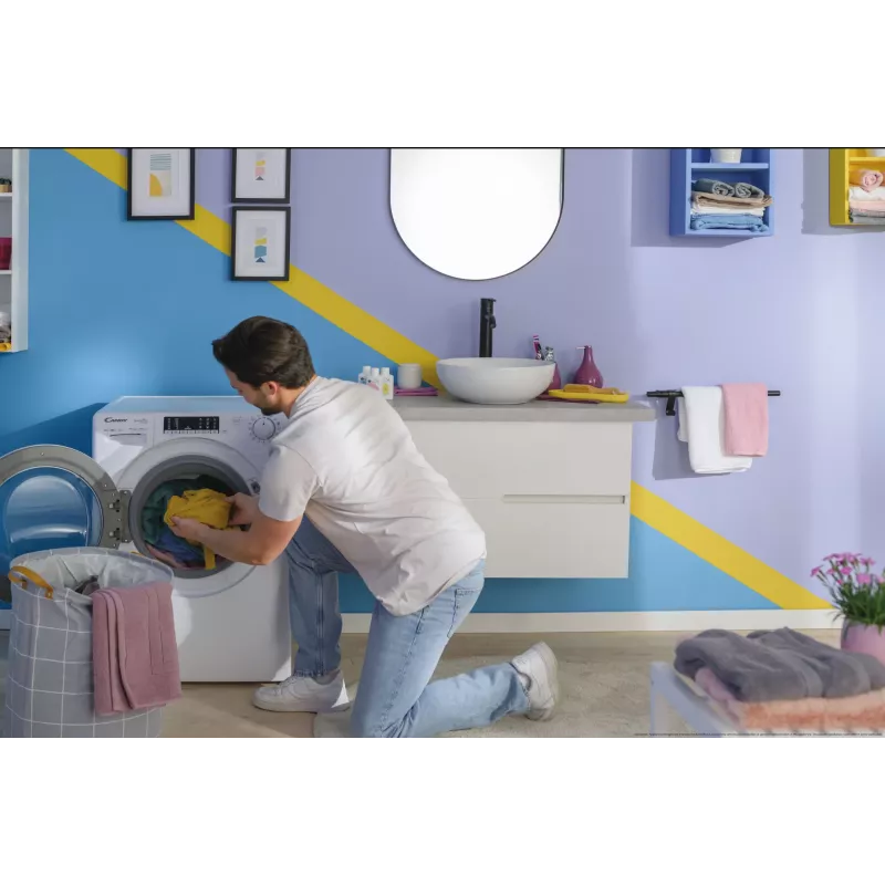 Candy Smart Pro Inverter CO 474TWM6/1-S veļas mazgājamā mašīna ar priekšējo ielādi 7 kg 1400 apgr./min Balta