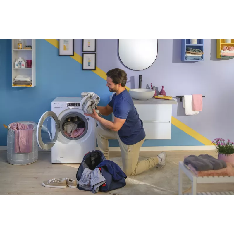 Candy Smart Pro Inverter CO 474TWM6/1-S veļas mazgājamā mašīna ar priekšējo ielādi 7 kg 1400 apgr./min Balta