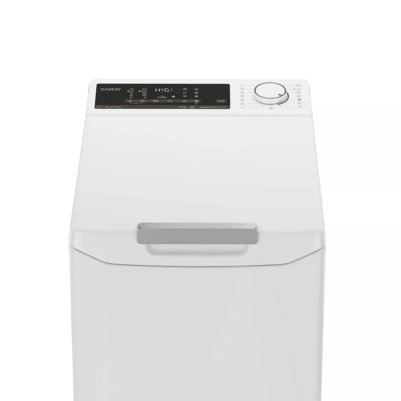 Candy TCA264TM5-S veļas mašīna, augšpuse ielādējama, 6 kg, 1200 RPM, balta