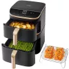 Cosori Turbo Tower Pro Smart viena 10,8 L brīvstāvošs 2630 W karstā gaisa cepeškrāsns melna, zelta