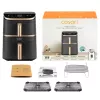 Cosori Turbo Tower Pro Smart viena 10,8 L brīvstāvošs 2630 W karstā gaisa cepeškrāsns melna, zelta