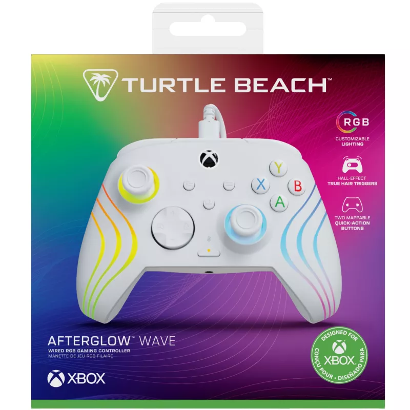 Gamepad Turtle Beach Afterglow Wave balta USB PC Xbox Series S X