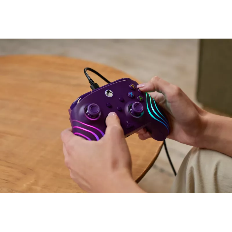Gamepad Turtle Beach Afterglow Wave violeta USB PC Xbox Series X